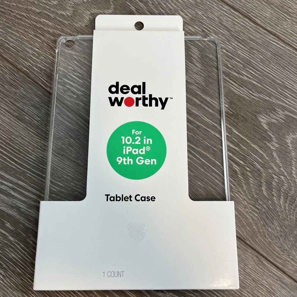 Deal Worthy Apple iPad 9th Gen 10.2 inch Clear Basic‎ Tablet Case New